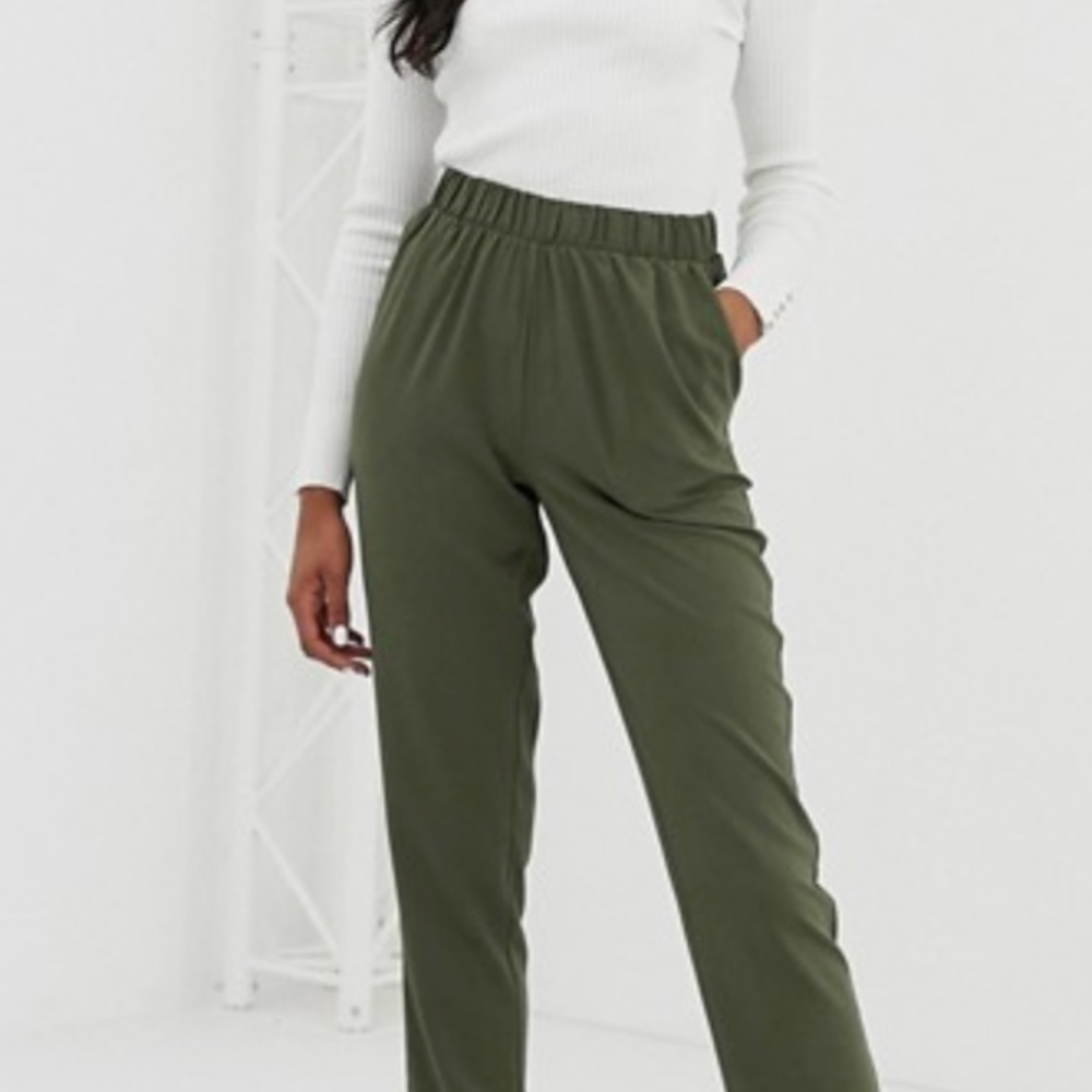 Noisy May Tall textured straight leg trouser
